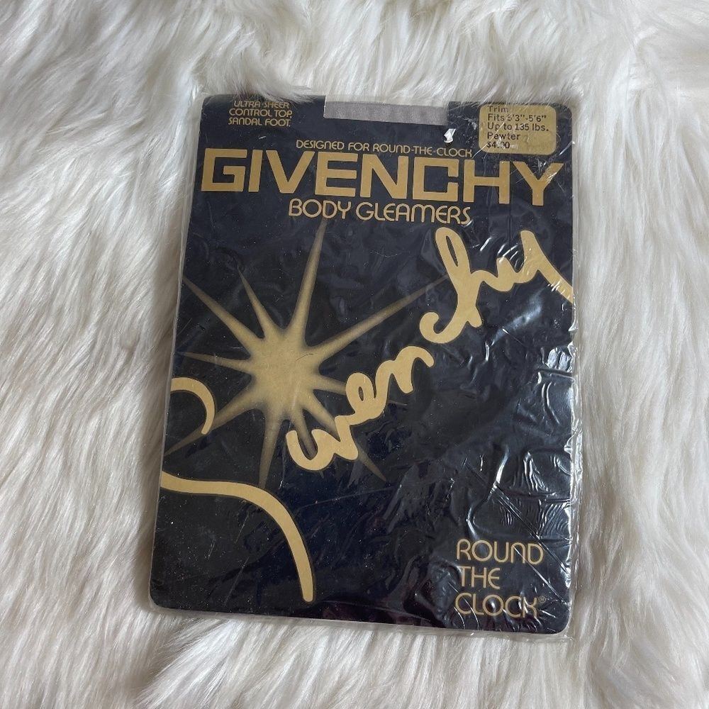 Givenchy VTG Body Gleamers Pewter Grey Hose‎